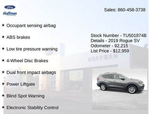 Used 2019 Nissan Rogue SV AWD/4WD image 20
