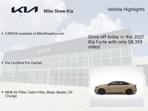 Used 2021 Kia Forte GT-Line w/ GT-Line Premium Package FWD image 9