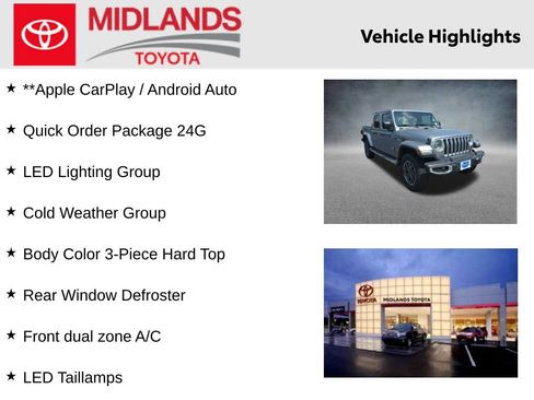 Used 2020 Jeep Gladiator Overland w/ LED Lighting Group AWD/4WD image 2