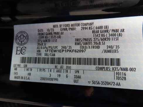 Used 2023 Ford F150 Lariat w/ Equipment Group 502A High AWD/4WD image 57