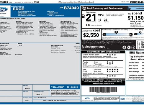 Used 2013 Ford Edge SE AWD/4WD image 2
