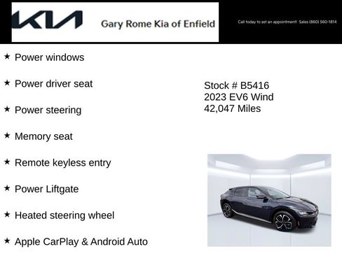 Certified 2023 Kia EV6 Wind AWD/4WD image 20