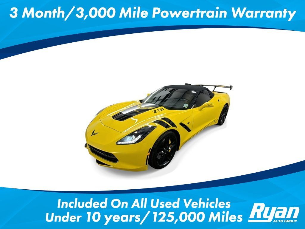 Certified 2017 Chevrolet Corvette Stingray Convertible RWD image 1