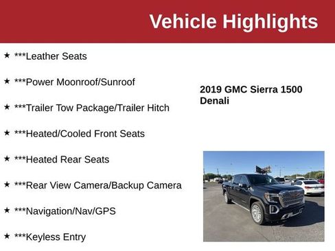 Used 2019 GMC Sierra 1500 Denali w/ Denali Ultimate Package AWD/4WD image 10
