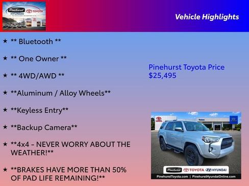 Used 2019 Toyota 4Runner SR5 AWD/4WD image 16