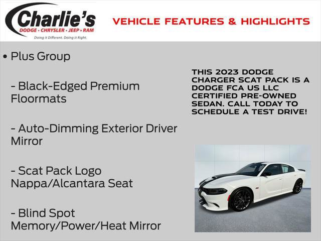Certified 2023 Dodge Charger Scat Pack w/ Plus Group RWD image 13