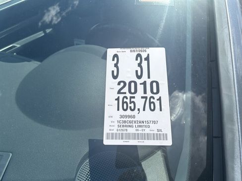 Used 2010 Chrysler Sebring Limited FWD image 29