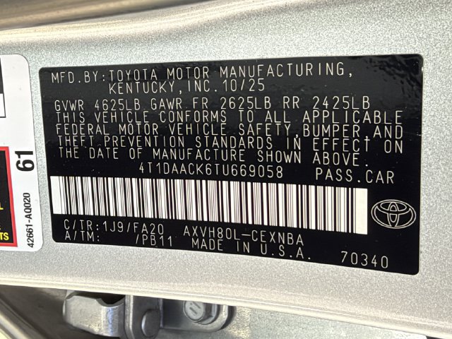 Used 2026 Toyota Camry LE w/ Convenience Package FWD image 26