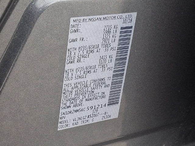 Used 2019 Nissan Pathfinder SL AWD/4WD image 26