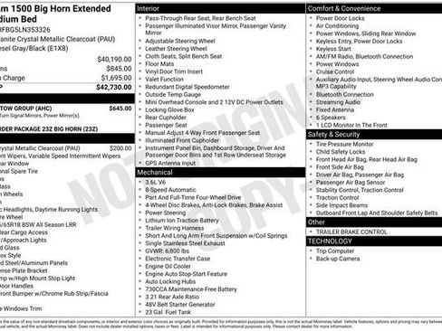 Used 2020 RAM 1500 Big Horn w/ Trailer Tow Group AWD/4WD image 6
