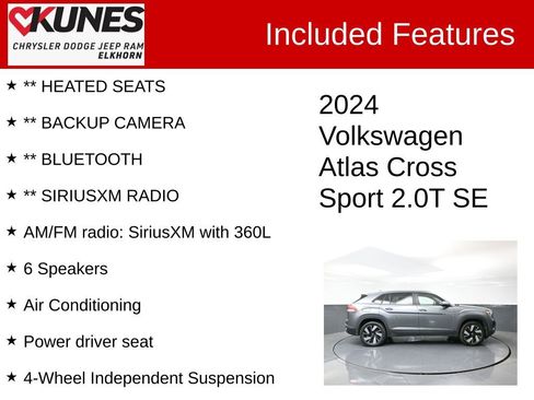 Used 2024 Volkswagen Atlas Cross Sport SE image 3