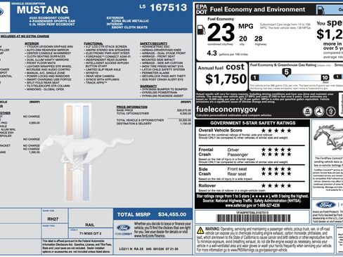 Used 2020 Ford Mustang Coupe RWD image 4