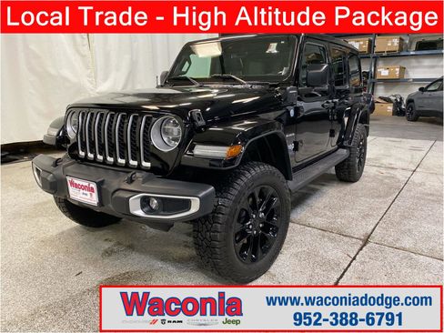 Used 2021 Jeep Wrangler Unlimited Sahara w/ Cold Weather Group image 1