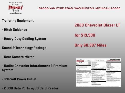 Used 2020 Chevrolet Blazer LT w/ Sound & Technology Package AWD/4WD image 5