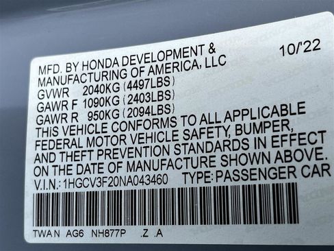 Used 2022 Honda Accord Sport image 12