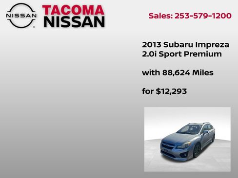 Used 2013 Subaru Impreza 2.0i Sport Premium AWD/4WD image 6
