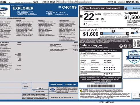 Used 2022 Ford Explorer XLT w/ Equipment Group 202A AWD/4WD image 2