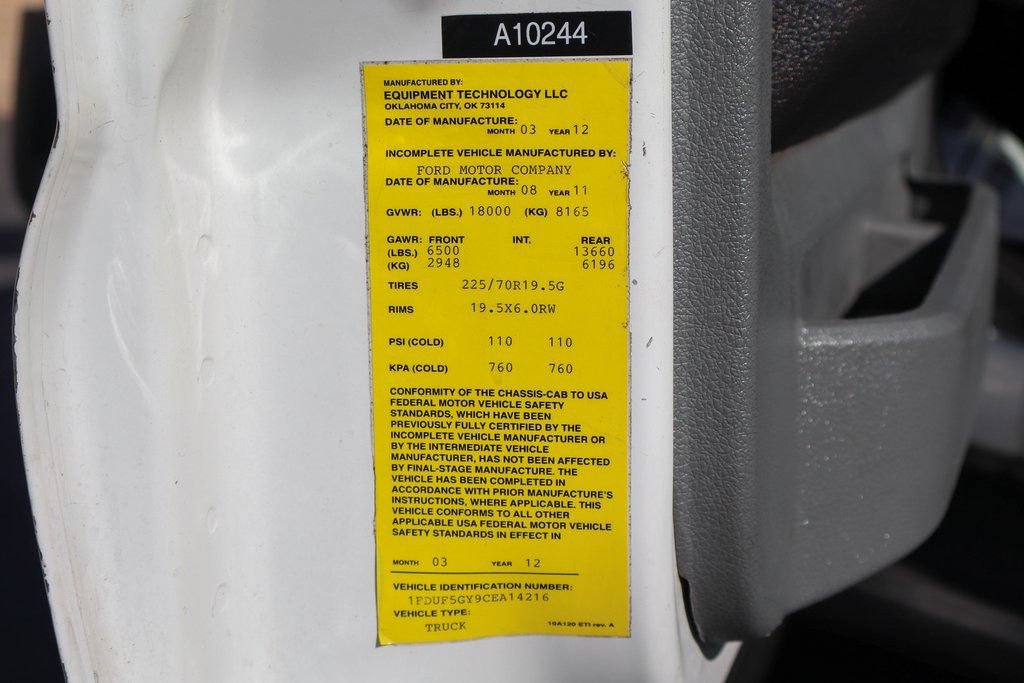 Used 2012 Ford F550 2WD Regular Cab Super Duty w/ PWR Equipment Group image 50