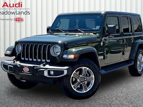 Used 2022 Jeep Wrangler Unlimited Sahara w/ Cold Weather Group AWD/4WD image 1