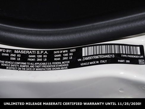 Certified 2024 Maserati Quattroporte Modena Ultima Q4 image 28