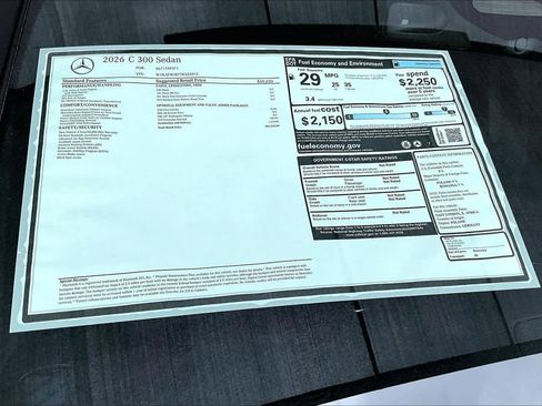 New 2026 Mercedes-Benz C 300 Sedan image 22