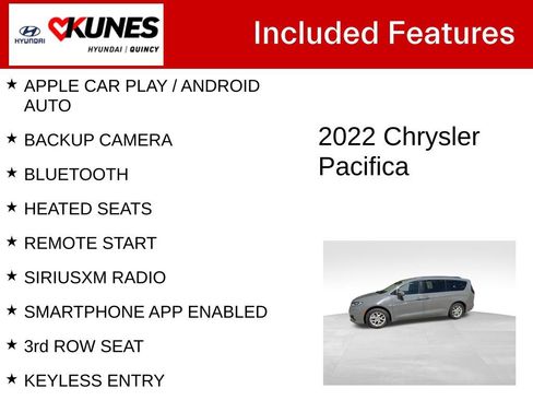 Used 2022 Chrysler Pacifica Touring-L FWD image 2