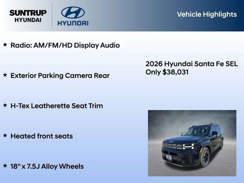New 2026 Hyundai Santa Fe SEL AWD/4WD image 7