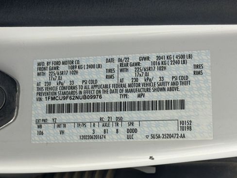 Used 2022 Ford Escape S image 30