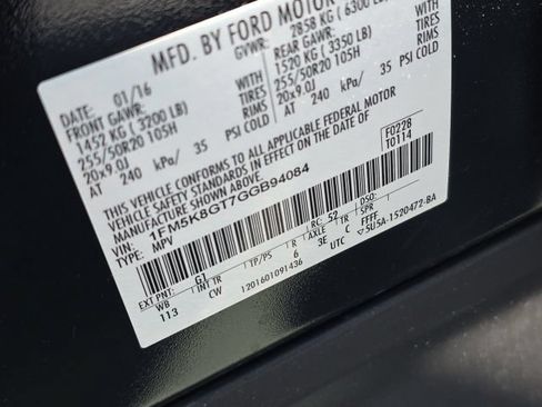 Used 2016 Ford Explorer Sport w/ Equipment Group 401A AWD/4WD image 9