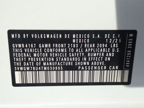 New 2026 Volkswagen Jetta SEL image 24