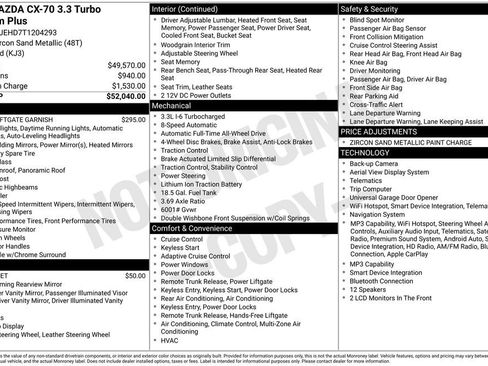 New 2026 MAZDA CX-70 3.3 Turbo w/ Premium Plus Pkg AWD/4WD image 30