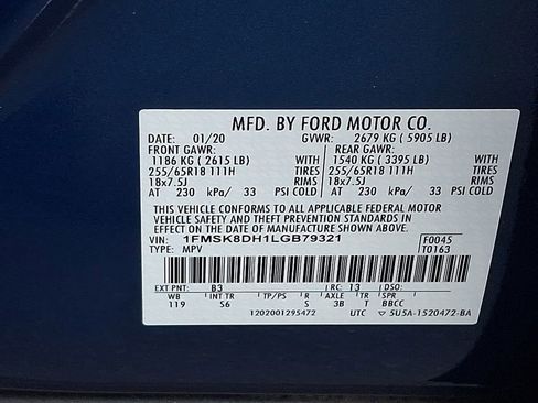 Used 2020 Ford Explorer XLT w/ Equipment Group 202A image 26