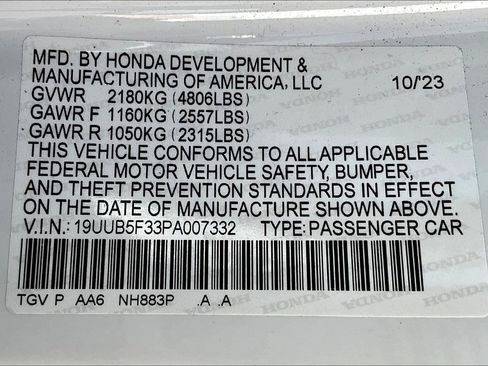 Used 2023 Acura TLX Base image 28