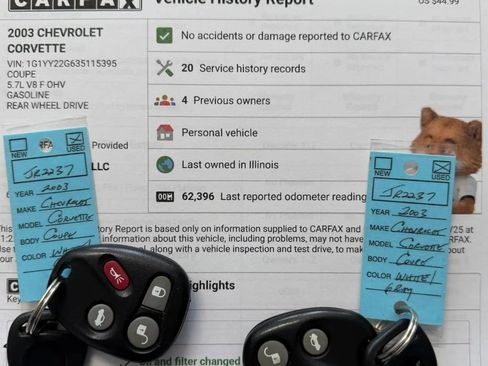 Used 2003 Chevrolet Corvette Coupe w/ Preferred Equipment Group image 2