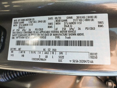 Used 2023 Ford F150 Lightning Lariat w/ Equipment Group 511A High AWD/4WD image 14