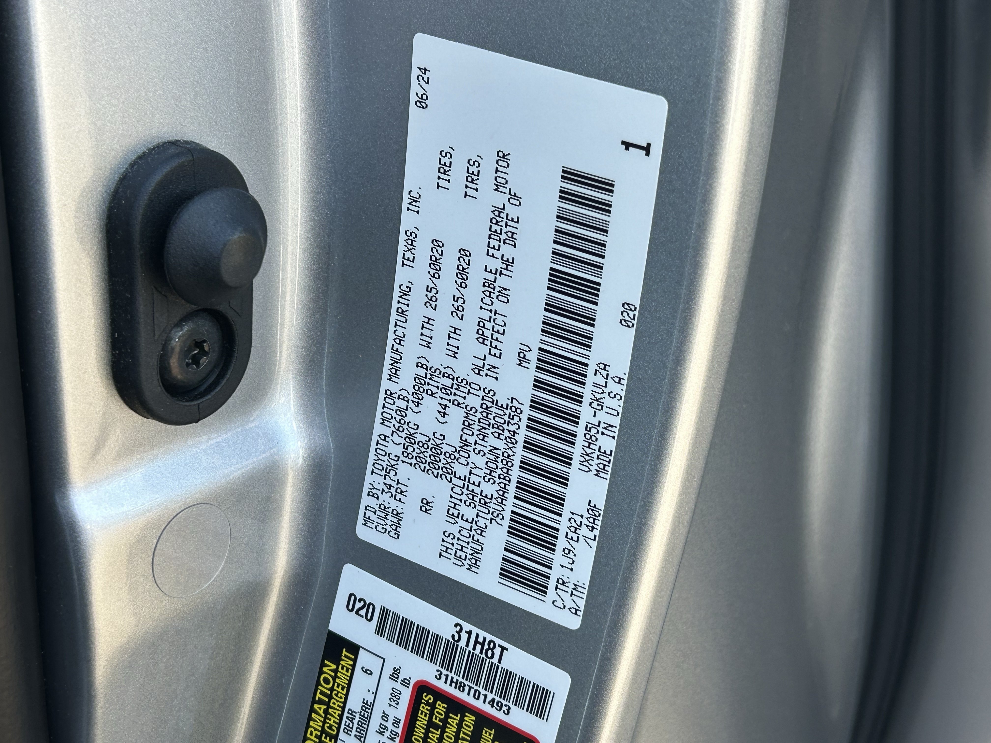 Certified 2024 Toyota Sequoia Limited w/ Nightshade Package AWD/4WD image 10