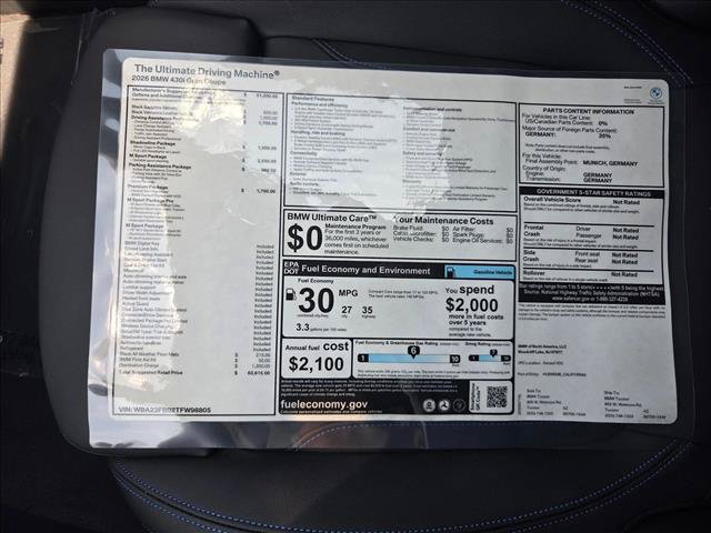 New 2026 BMW 430i w/ M Sport Package RWD image 18