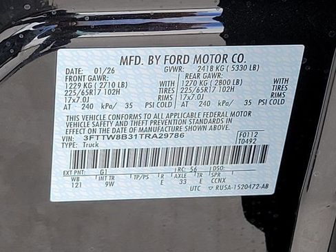 New 2026 Ford Maverick XL w/ Equipment Group 101A image 11