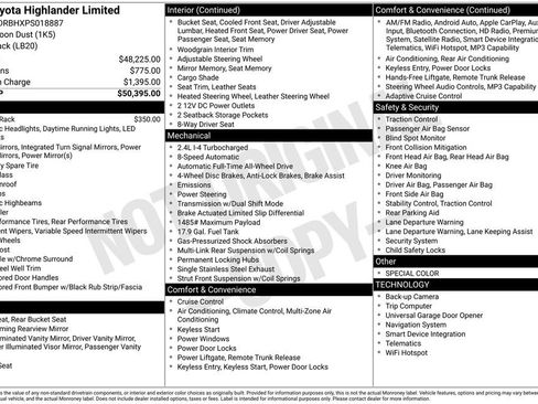 Used 2023 Toyota Highlander Limited AWD/4WD image 4