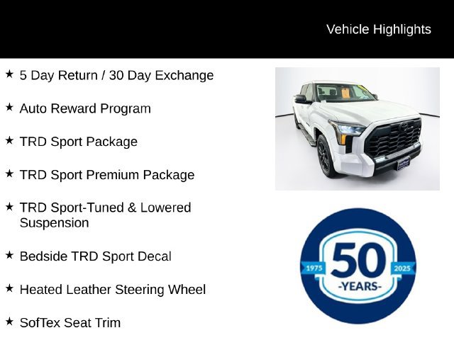 Used 2023 Toyota Tundra SR5 w/ TRD Sport Premium Package AWD/4WD image 8