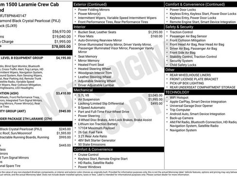Used 2023 RAM 1500 Laramie AWD/4WD image 44