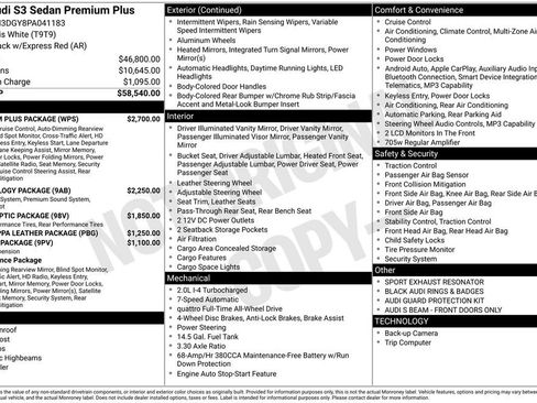 Used 2023 Audi S3 Premium Plus w/ Premium Plus Package image 3