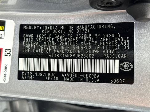 Used 2024 Toyota Camry XSE w/ Navigation Package image 22