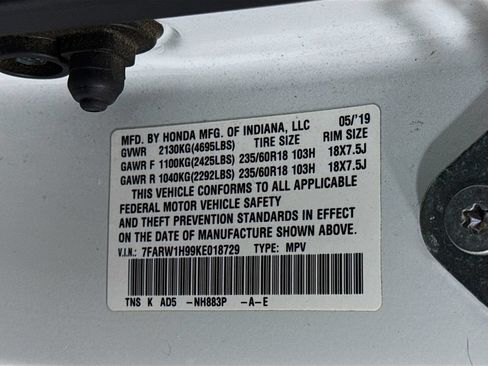 Used 2019 Honda CR-V Touring image 35