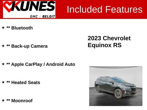Used 2023 Chevrolet Equinox RS AWD/4WD image 2