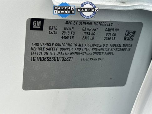 Used 2016 Chevrolet Volt Premier w/ Driver Confidence Package image 38