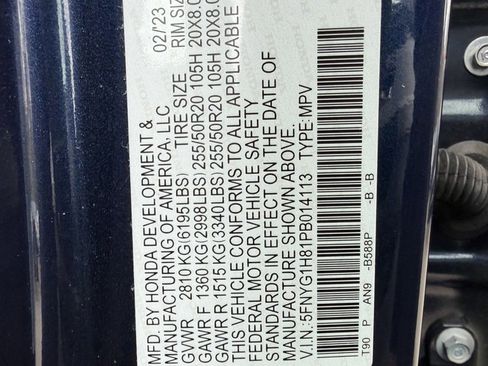 Certified 2023 Honda Pilot Elite image 32