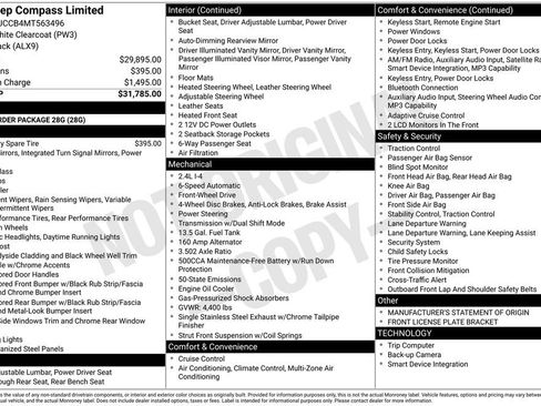 Used 2021 Jeep Compass Limited image 29