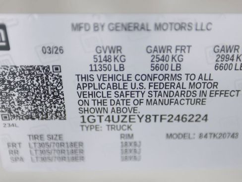 Used 2026 GMC Sierra 2500 AT4X w/ LPO, Black Badging Package AWD/4WD image 67