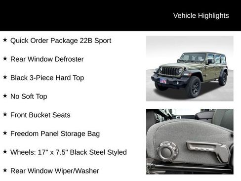 New 2026 Jeep Wrangler Unlimited Sport AWD/4WD image 8